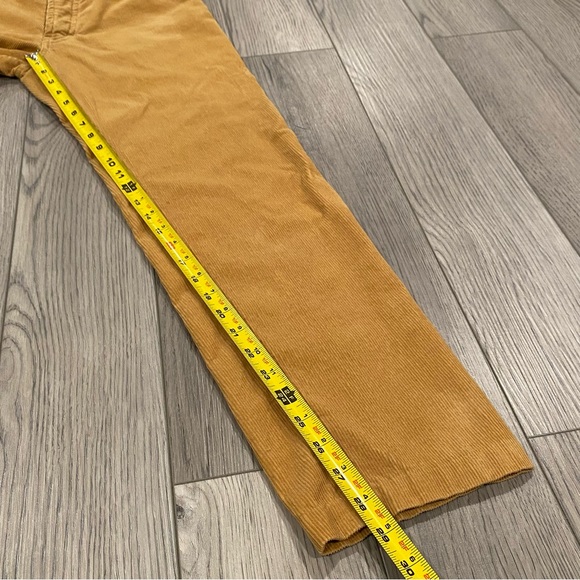 Calvin Klein Jeans Corduroy Pants Juniors 3 Low Rider Straight Button Fly Camel - Picture 12 of 15